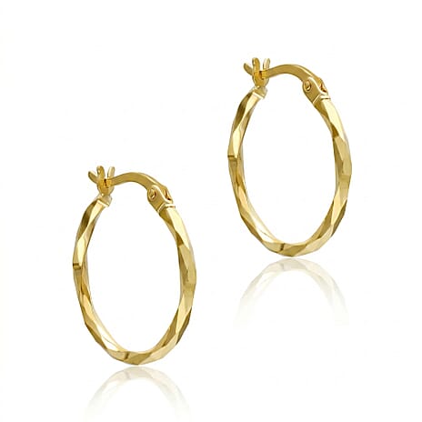 9K Yellow Gold  Earring,  Gold Wt. 1 Gms