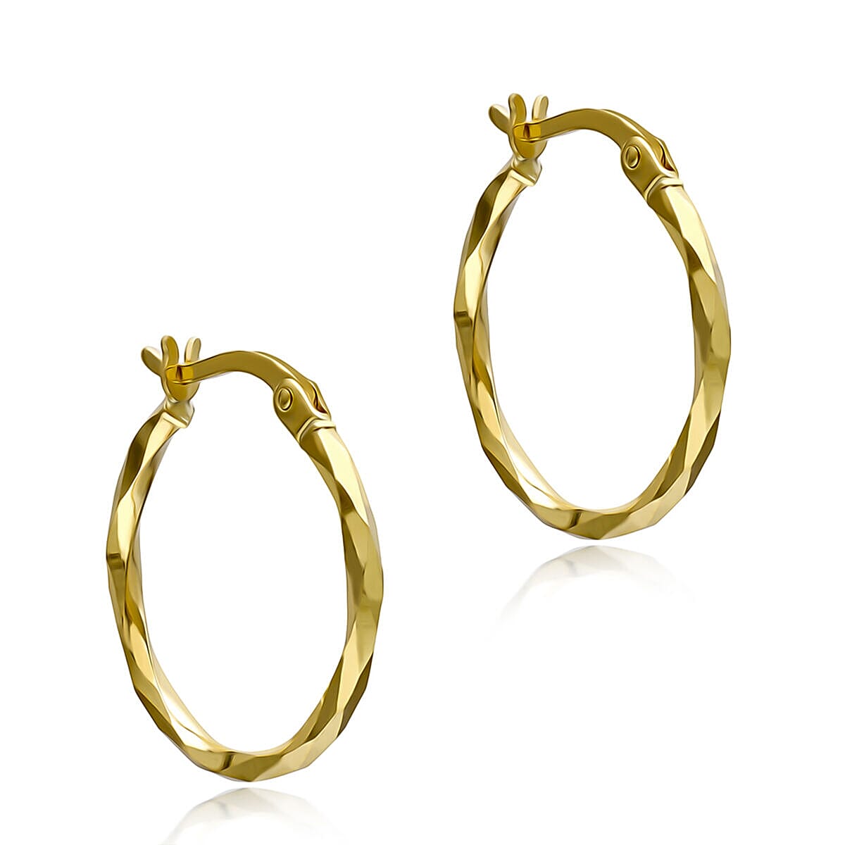 9K Yellow Gold  Earring,  Gold Wt. 1 Gms