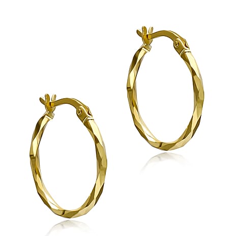 9K Yellow Gold  Earring,  Gold Wt. 1 Gms