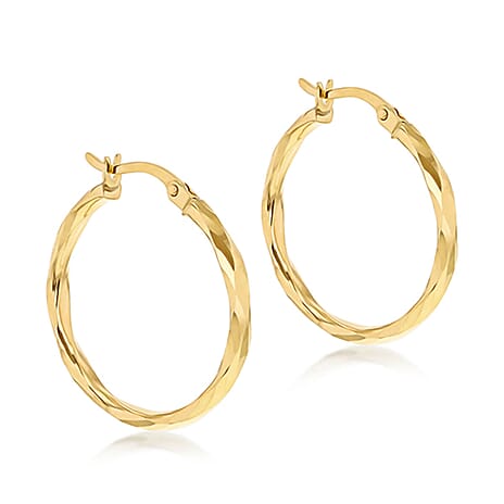 9K Yellow Gold  Earring,  Gold Wt. 1.6 Gms