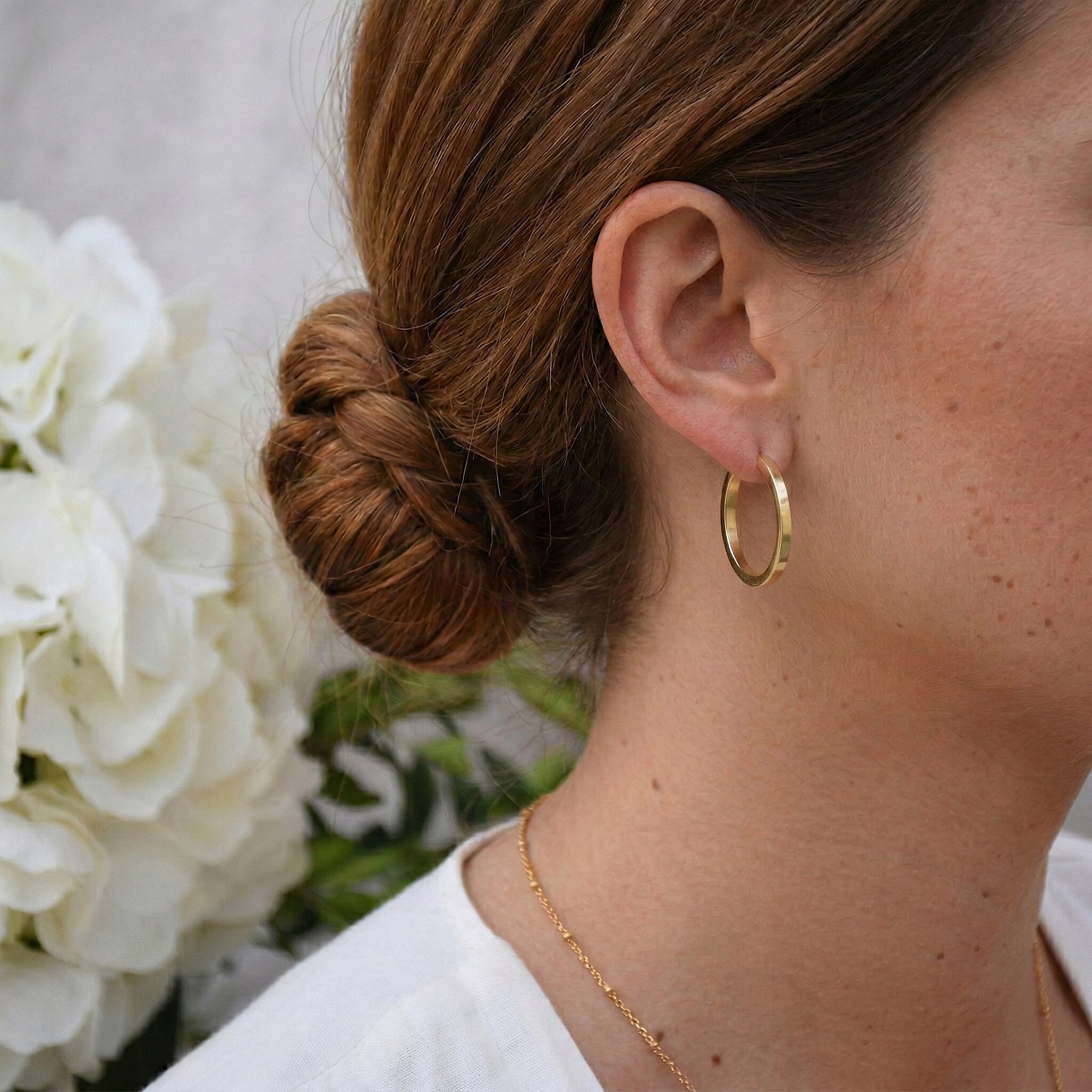 9K Yellow Gold  Earring,  Gold Wt. 1.4 Gms