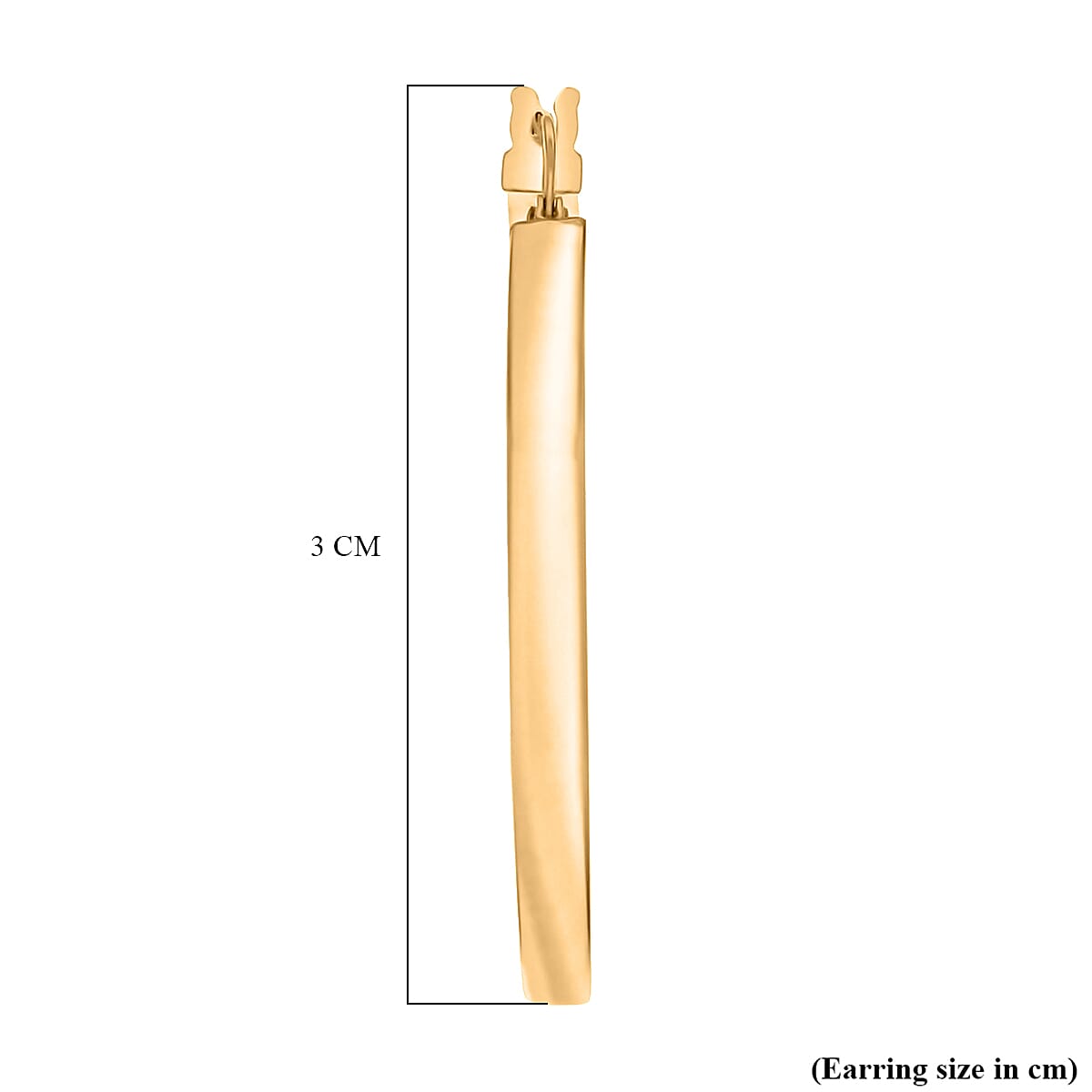 9K Yellow Gold  Earring,  Gold Wt. 1.9 Gms