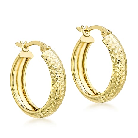 9K Yellow Gold  Earring,  Gold Wt. 1.8 Gms