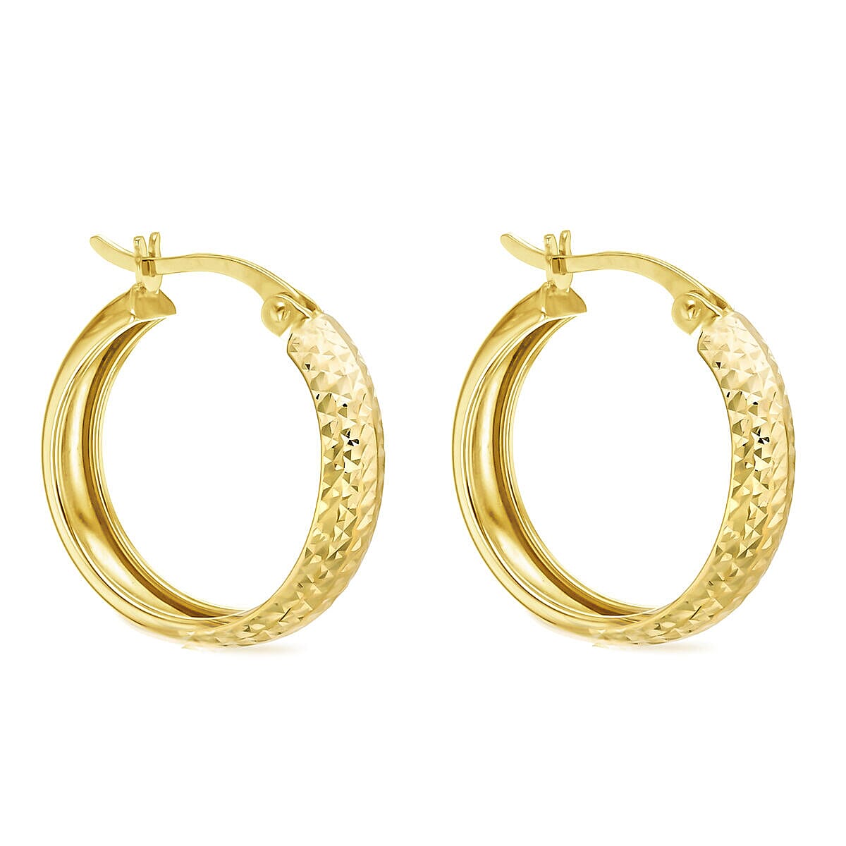 9K Yellow Gold  Earring,  Gold Wt. 1.8 Gms