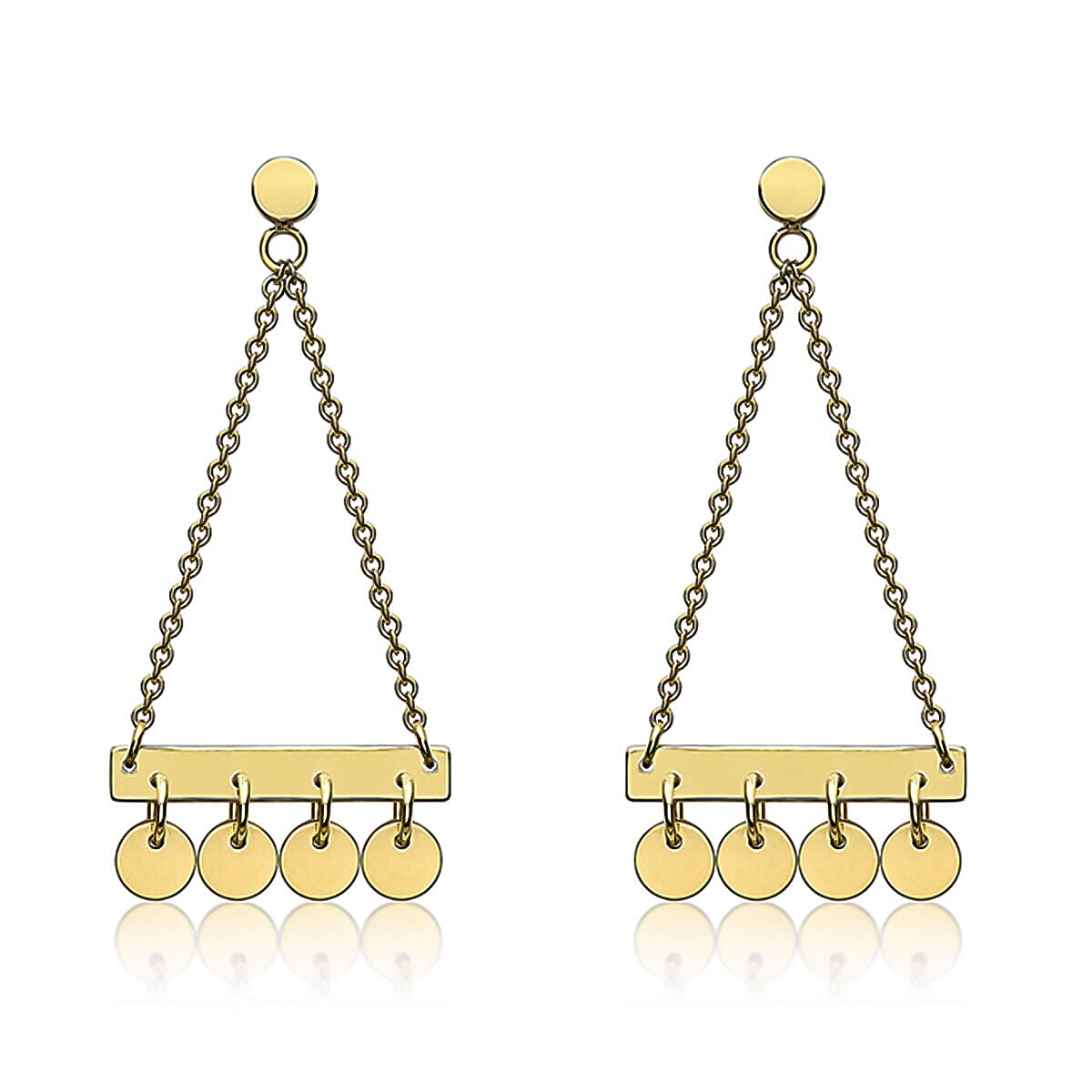 9K Yellow Gold  Earring,  Gold Wt. 1.7 Gms