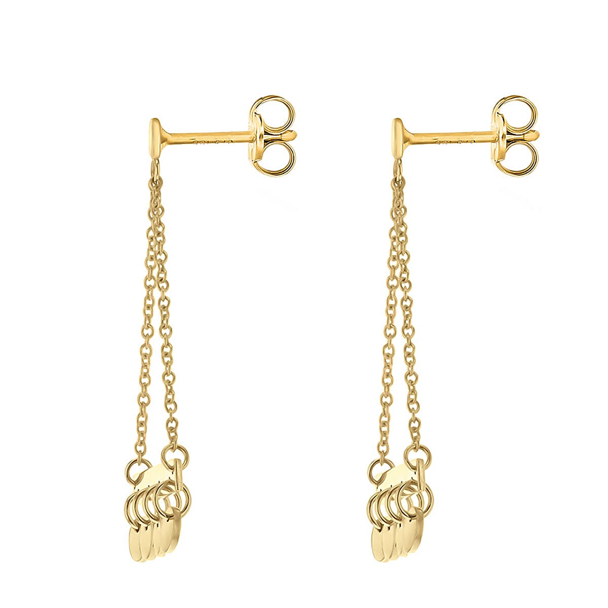 9K Yellow Gold  Earring,  Gold Wt. 1.7 Gms