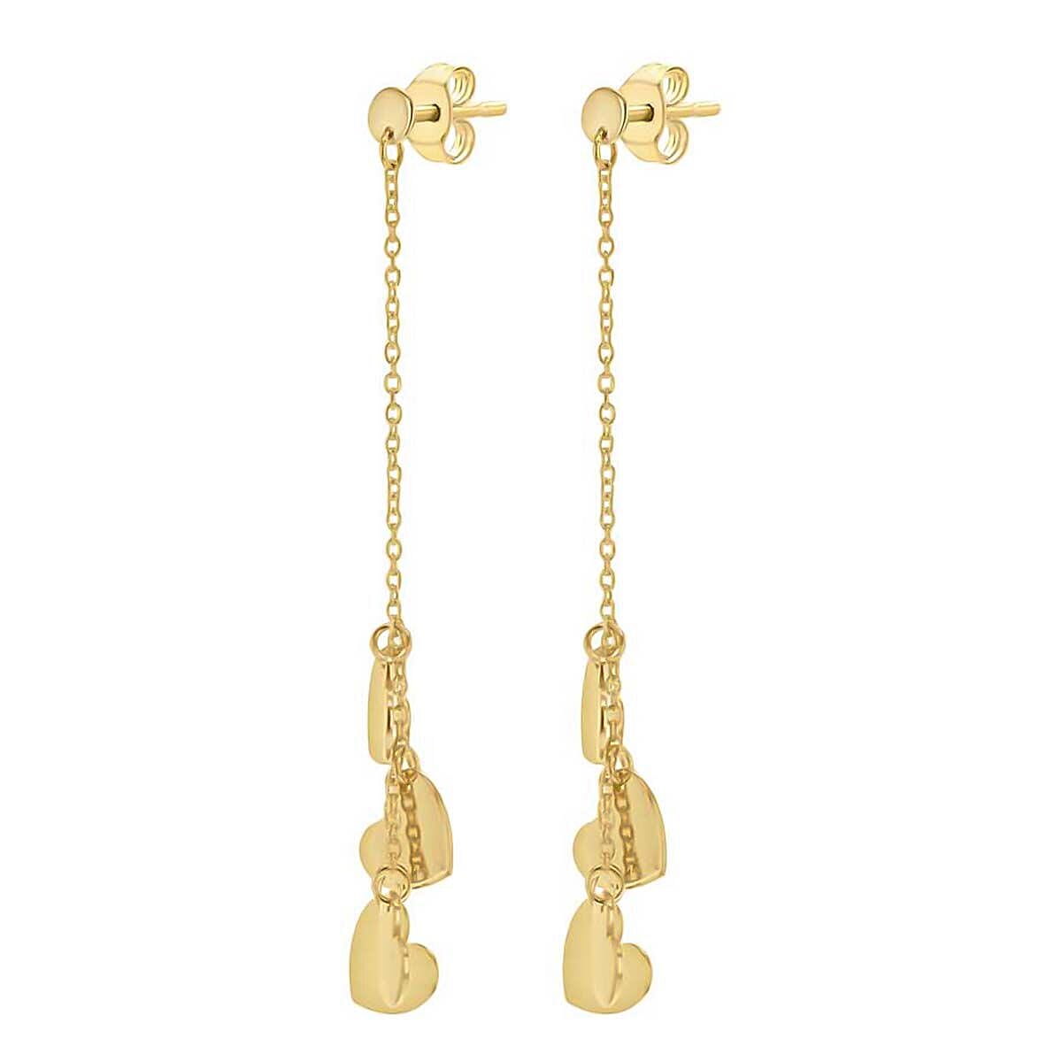 9K Yellow Gold  Earring,  Gold Wt. 1.4 Gms