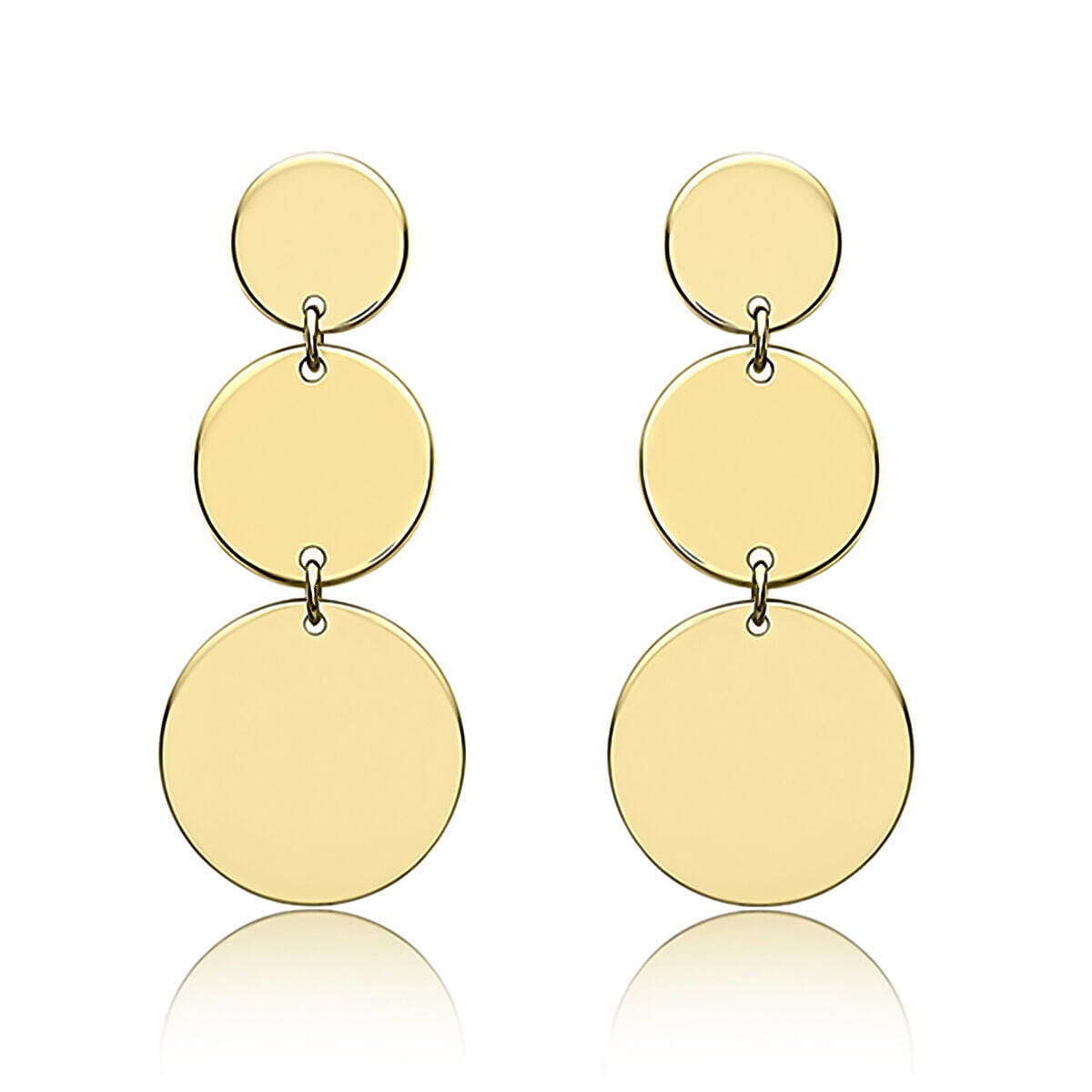 9K Yellow Gold  Earring,  Gold Wt. 2.4 Gms
