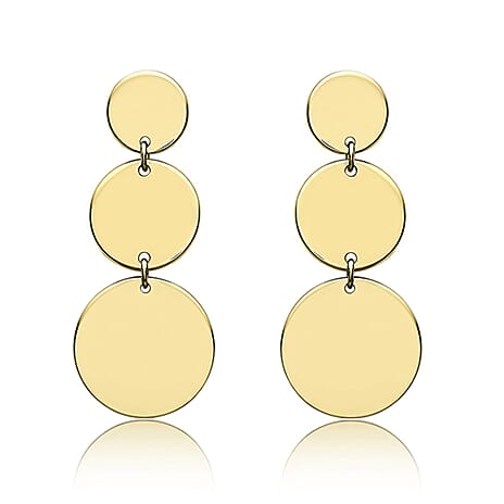 9K Yellow Gold  Earring,  Gold Wt. 2.4 Gms