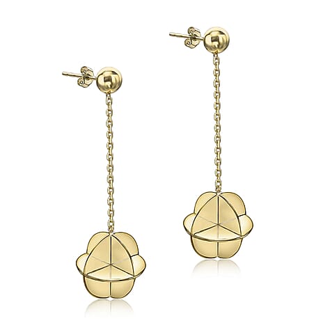 9K Yellow Gold  Earring,  Gold Wt. 1.7 Gms