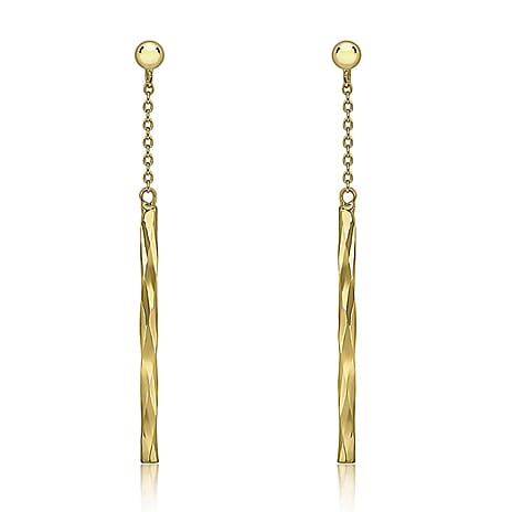 9K Yellow Gold  Earring,  Gold Wt. 0.92 Gms