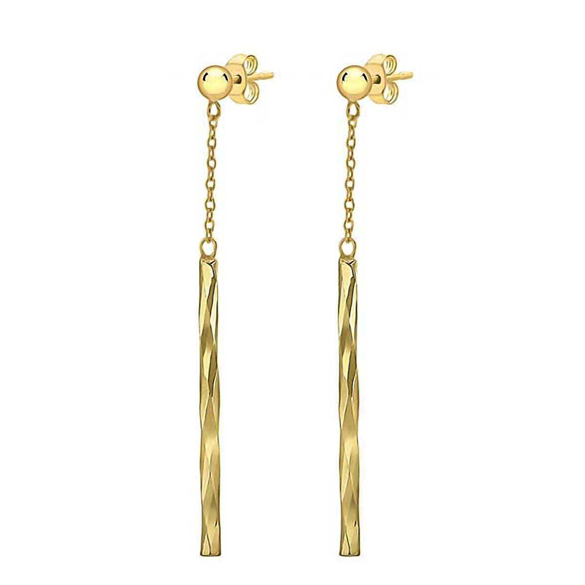 9K Yellow Gold  Earring,  Gold Wt. 0.92 Gms