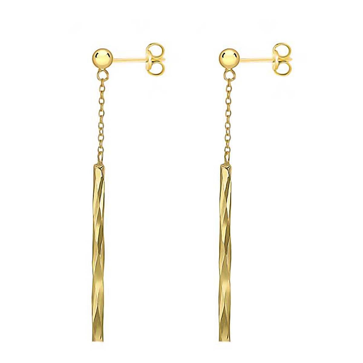 9K Yellow Gold  Earring,  Gold Wt. 0.92 Gms