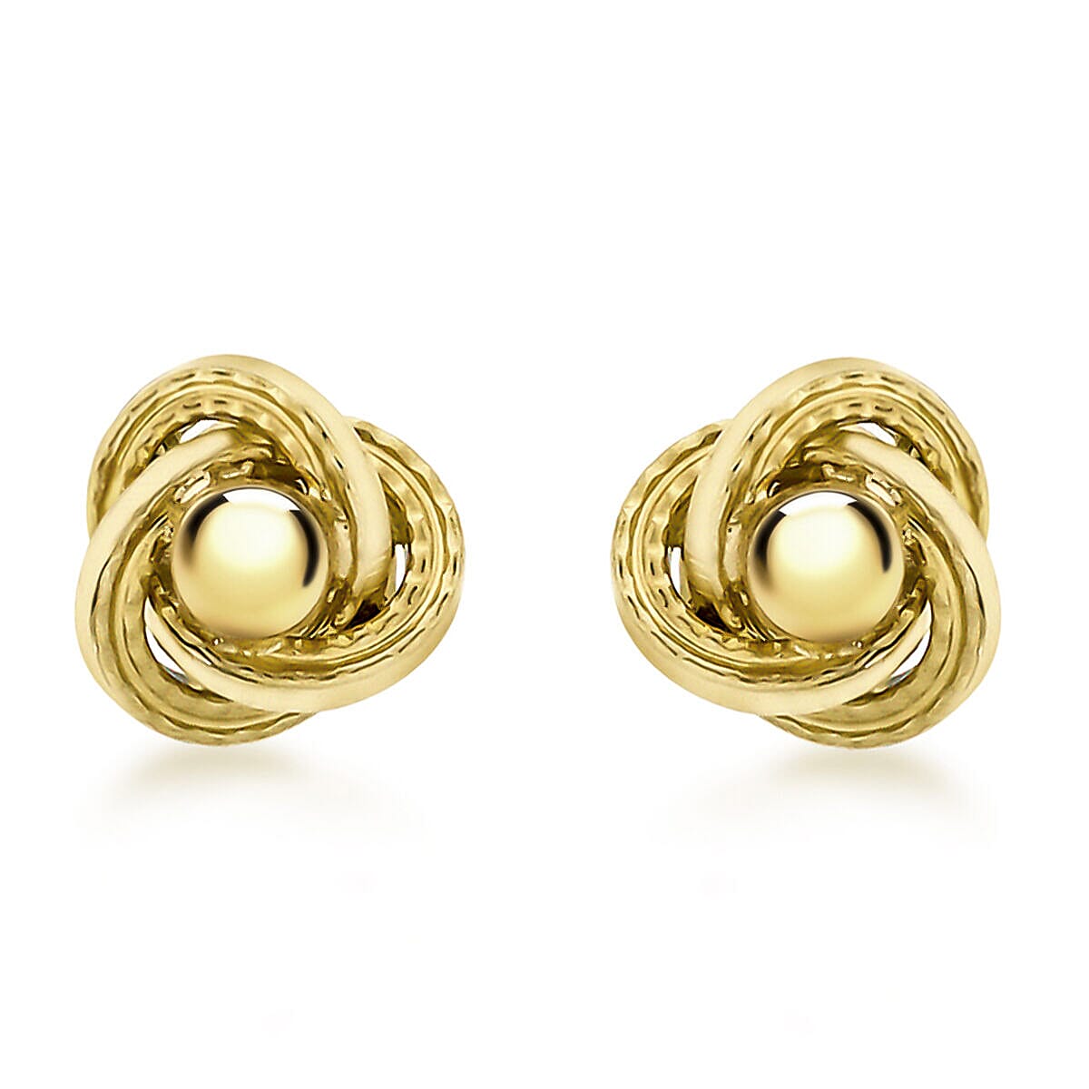 9K Yellow Gold  Earring,  Gold Wt. 0.75 Gms