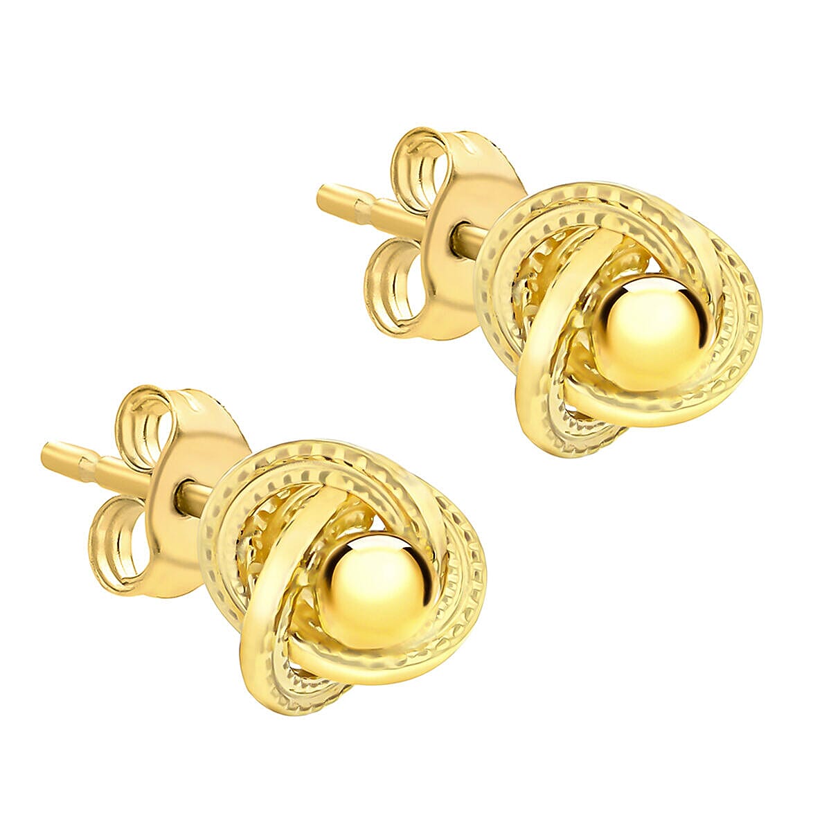 9K Yellow Gold  Earring,  Gold Wt. 0.75 Gms
