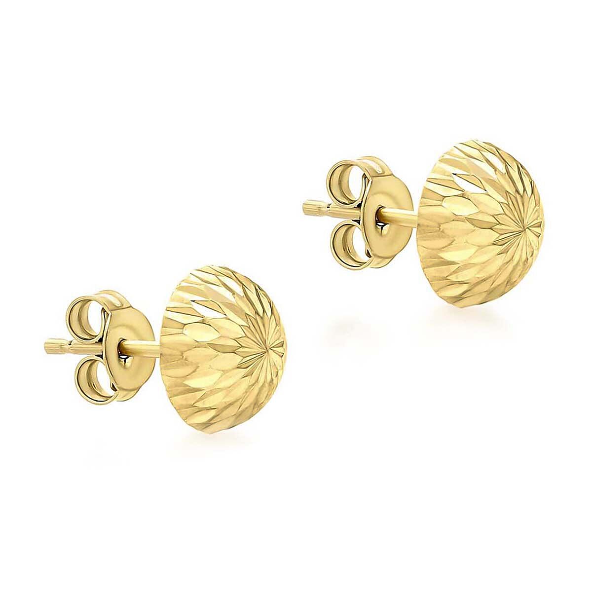 9K Yellow Gold  Earring,  Gold Wt. 0.68 Gms