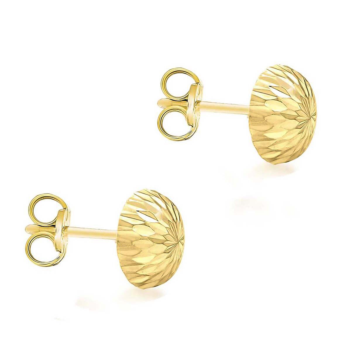 9K Yellow Gold  Earring,  Gold Wt. 0.68 Gms