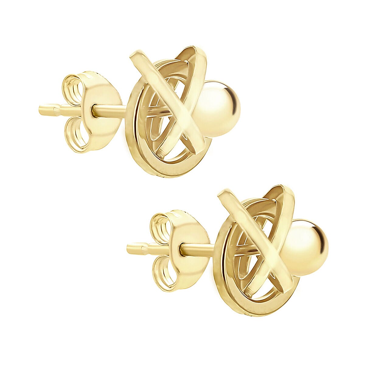 9K Yellow Gold  Earring,  Gold Wt. 0.84 Gms