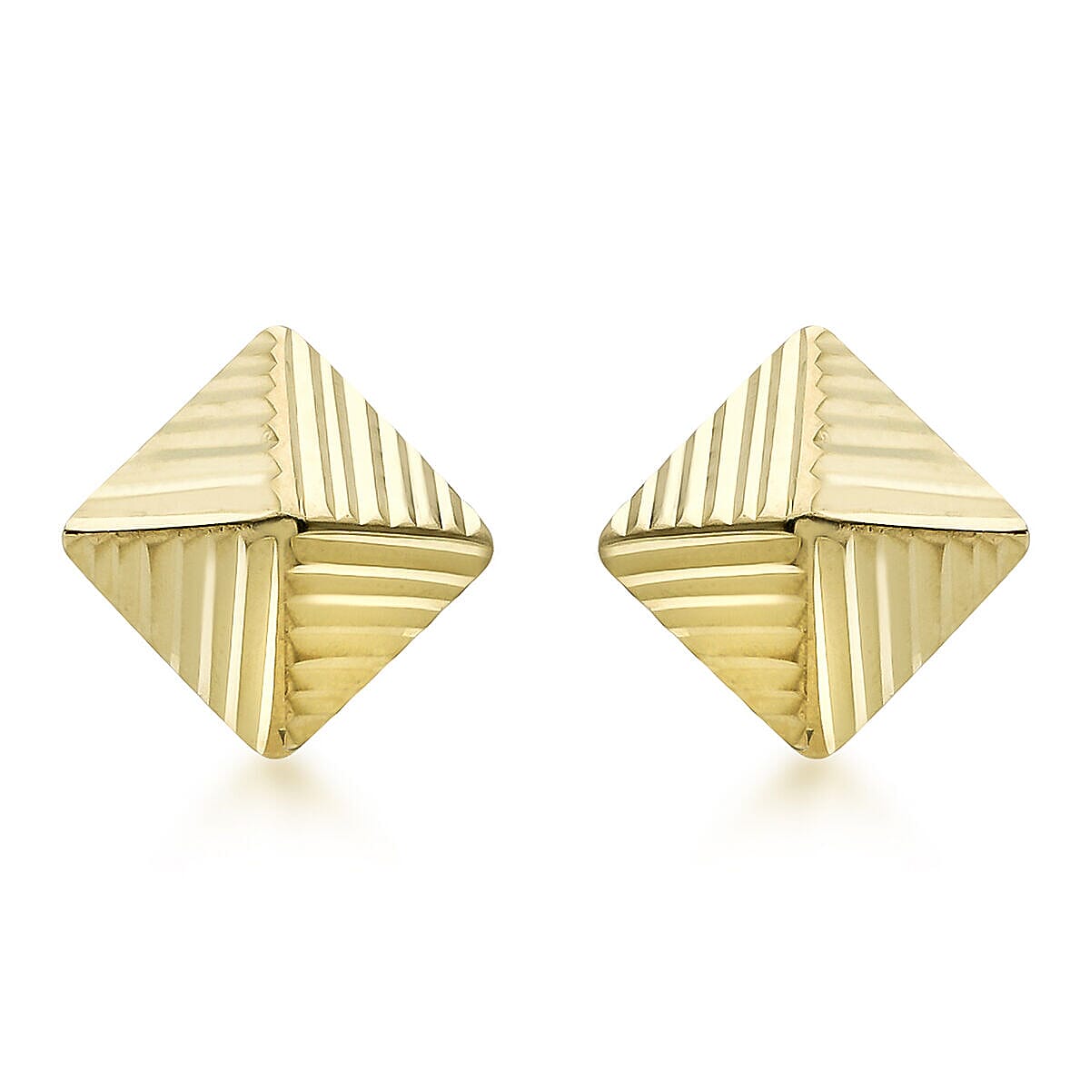 9K Yellow Gold  Earring,  Gold Wt. 0.55 Gms