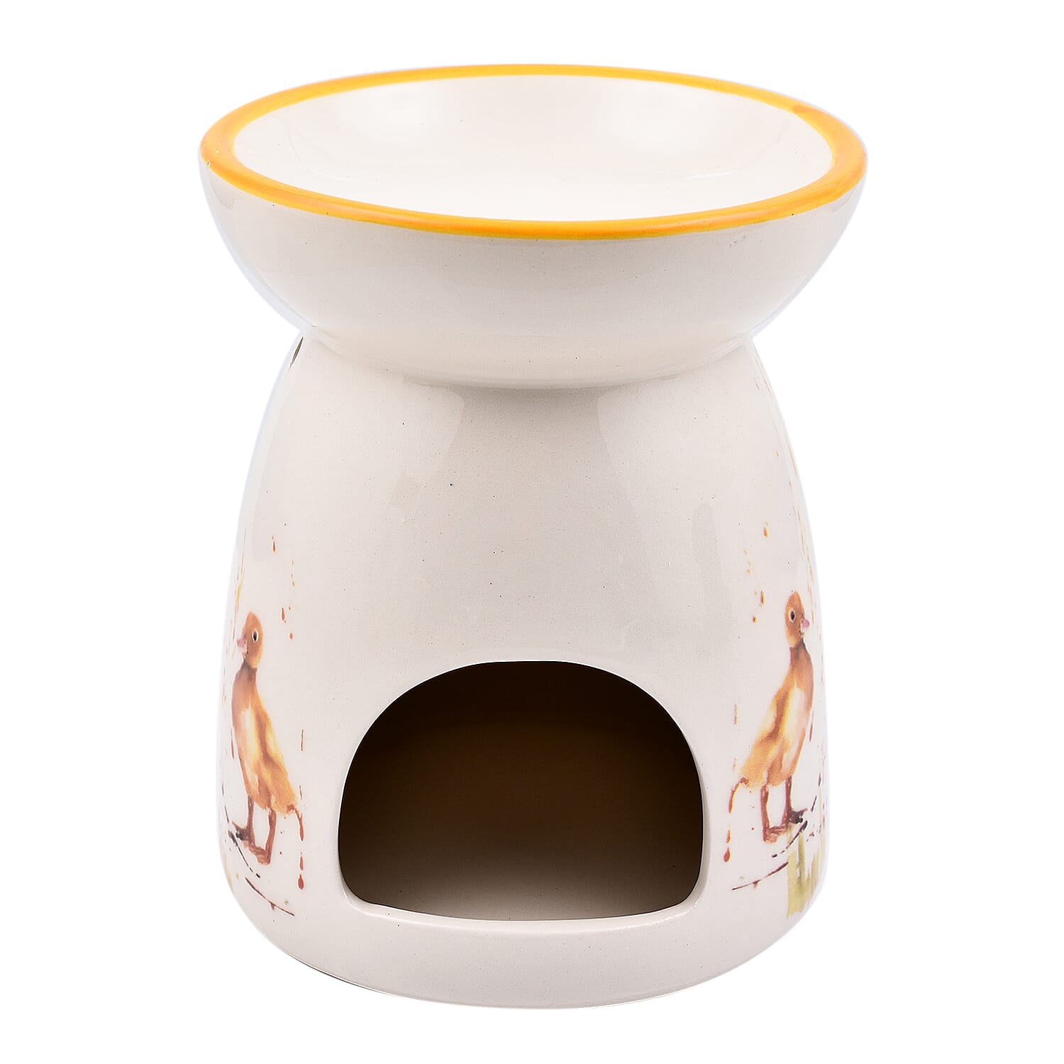 COUNTRY LIFE - Ducks Oil-Wax Warmer - Yellow & Cream
