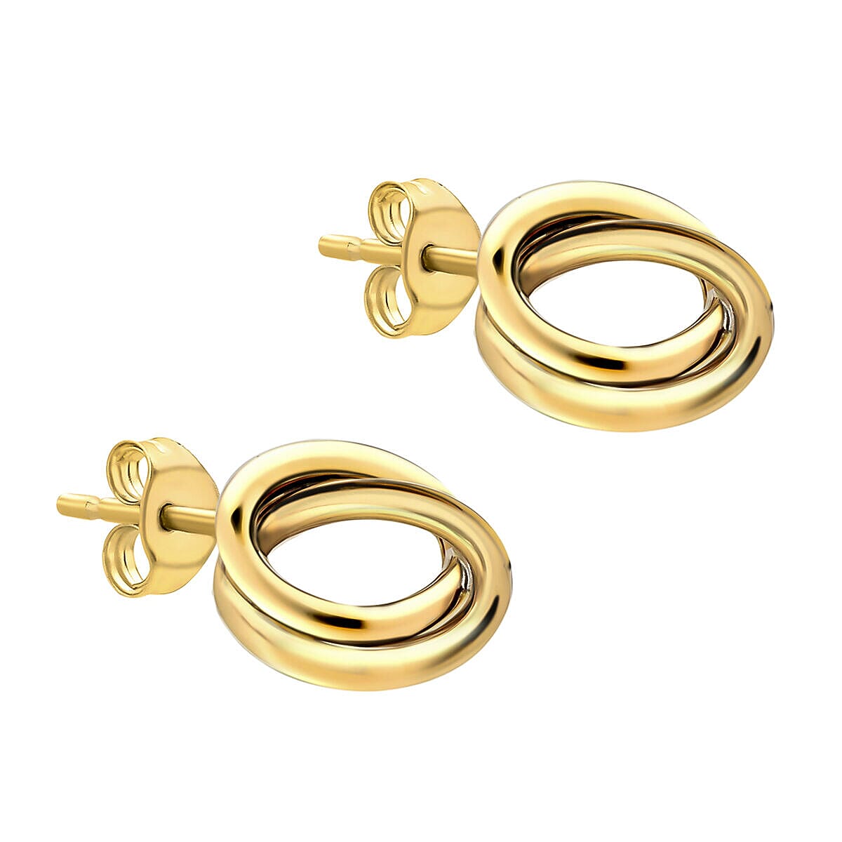 9K Yellow Gold  Earring,  Gold Wt. 0.9 Gms