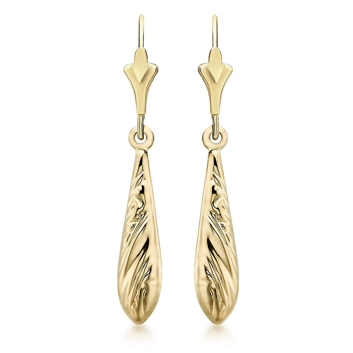 9K Yellow Gold  Earring,  Gold Wt. 1 Gms