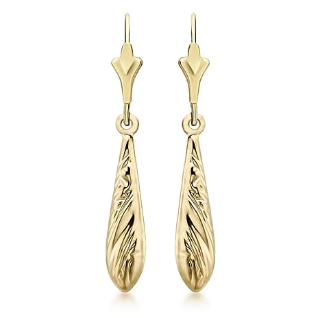 9K Yellow Gold  Earring,  Gold Wt. 1 Gms