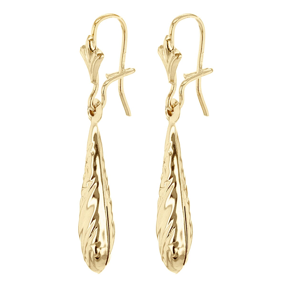9K Yellow Gold  Earring,  Gold Wt. 1 Gms