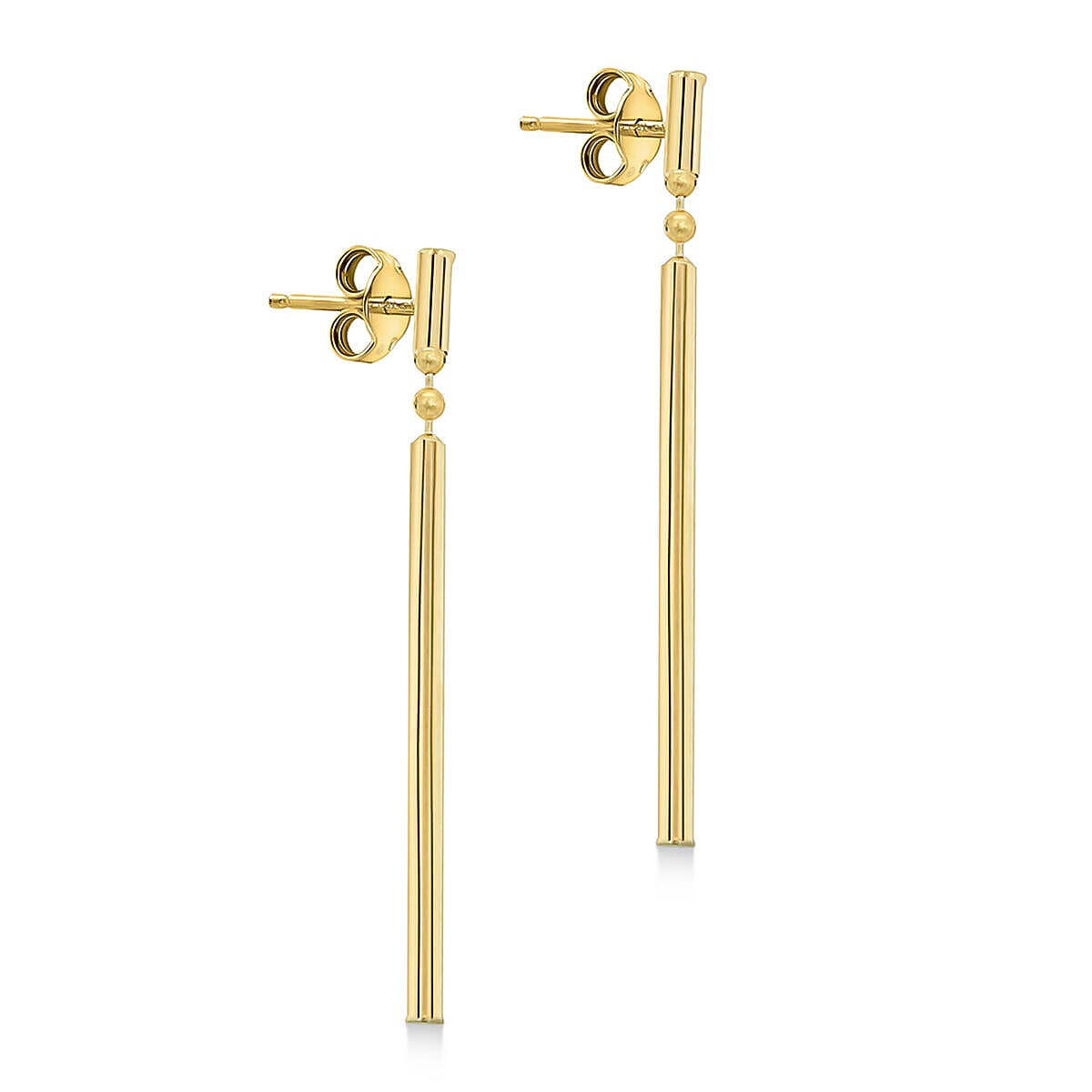 9K Yellow Gold  Earring,  Gold Wt. 1.1 Gms