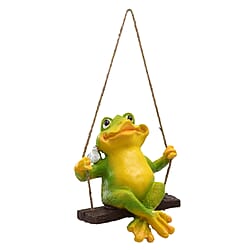 Hanging Garden Decoration Bear (Size 20x14x10 cm) - Pink