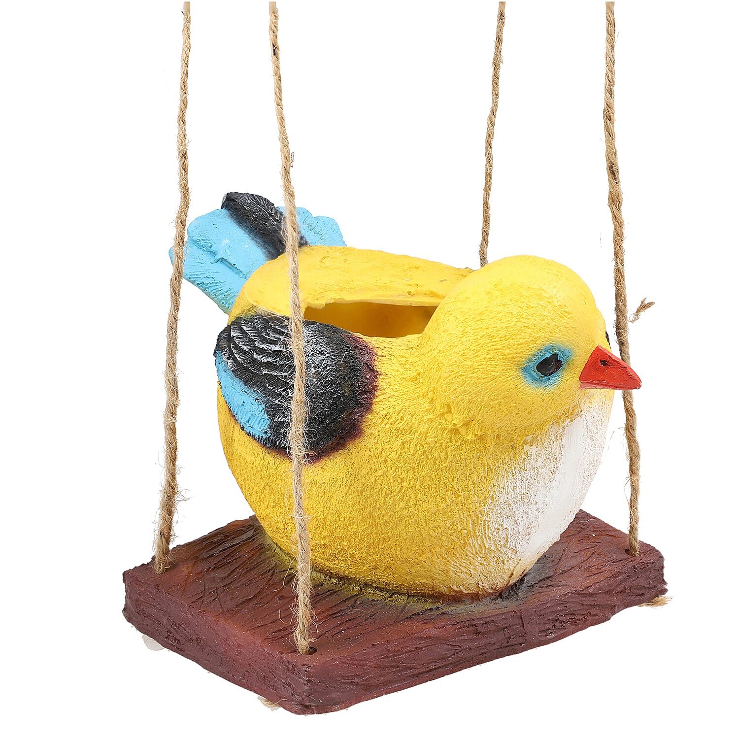 Hanging Garden Decoration Bird (Length 34 cm) - Yellow