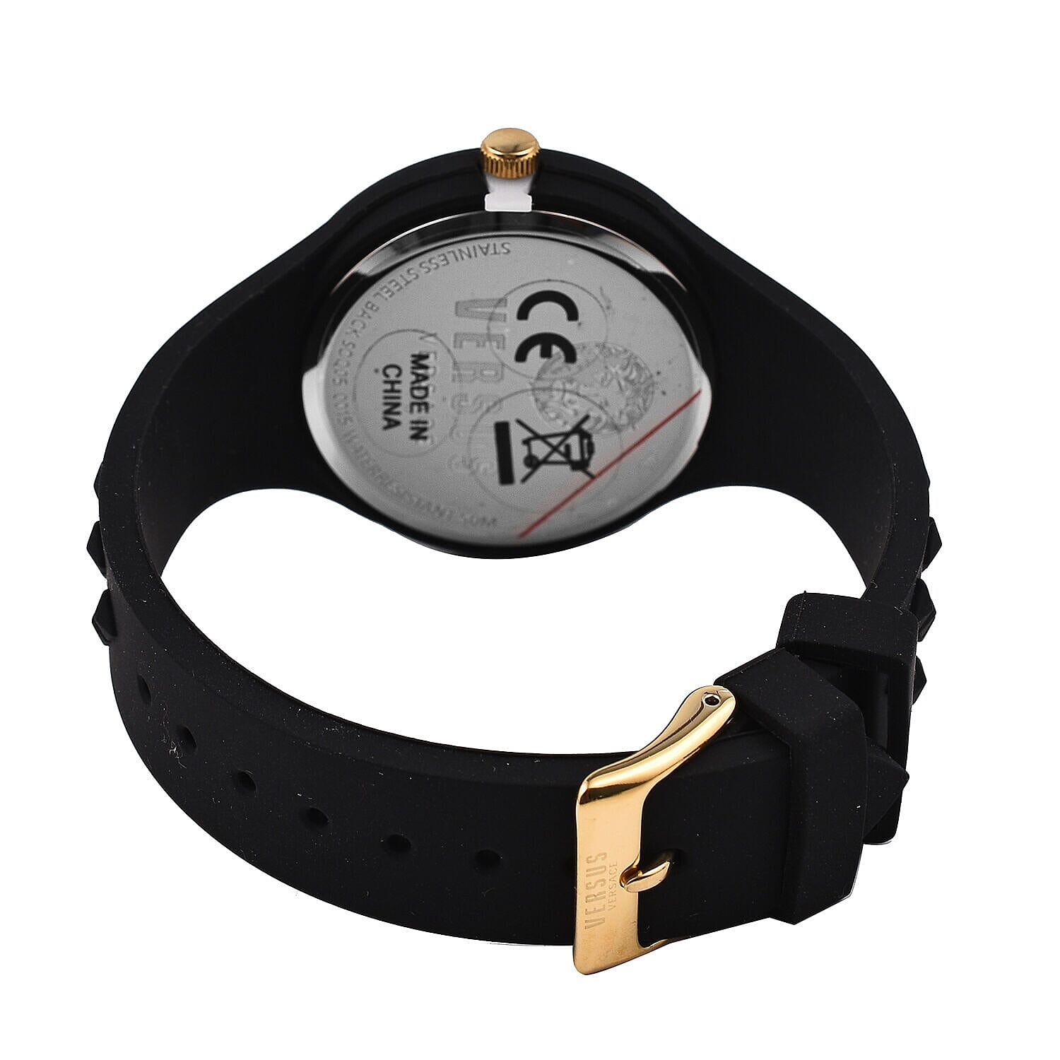 Closeout Deal - Versus Versace Ladies Fire Island Watch with Black Colour Strap