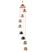 Ceramic Hanging 8 Bells in Gift Box - Multi Colour
