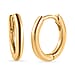 Vermeil YG Sterling Silver Full Hoop Earrings (with Clasp)