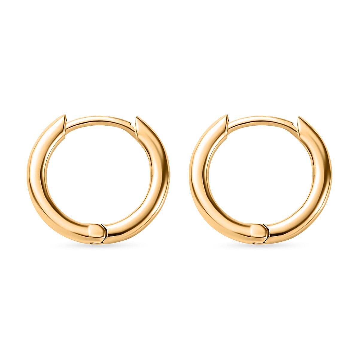 Huggie Hoop Earrings in 18K Vermeil Yellow Gold Plated Sterling Silver