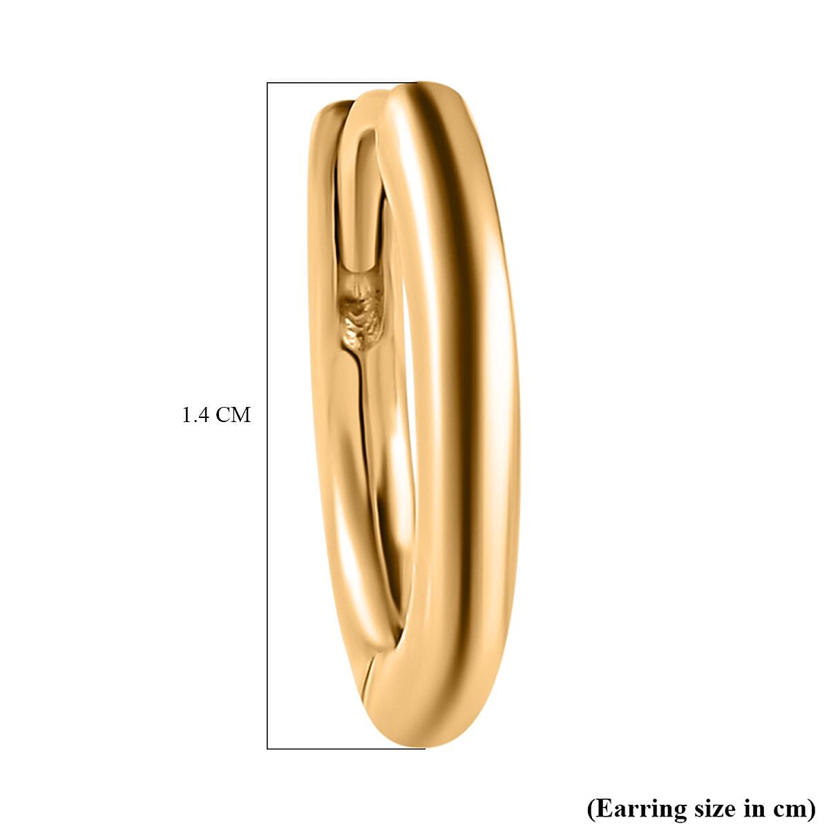 Huggie Hoop Earrings in 18K Vermeil Yellow Gold Plated Sterling Silver