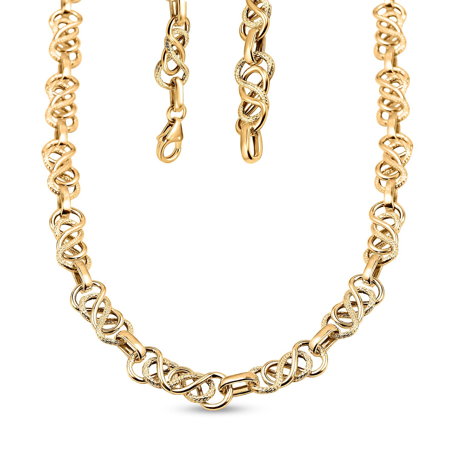 Italian Made - 9K Yellow Gold Celtic Necklace (Size - 20), Gold Wt. 10.00 Gms