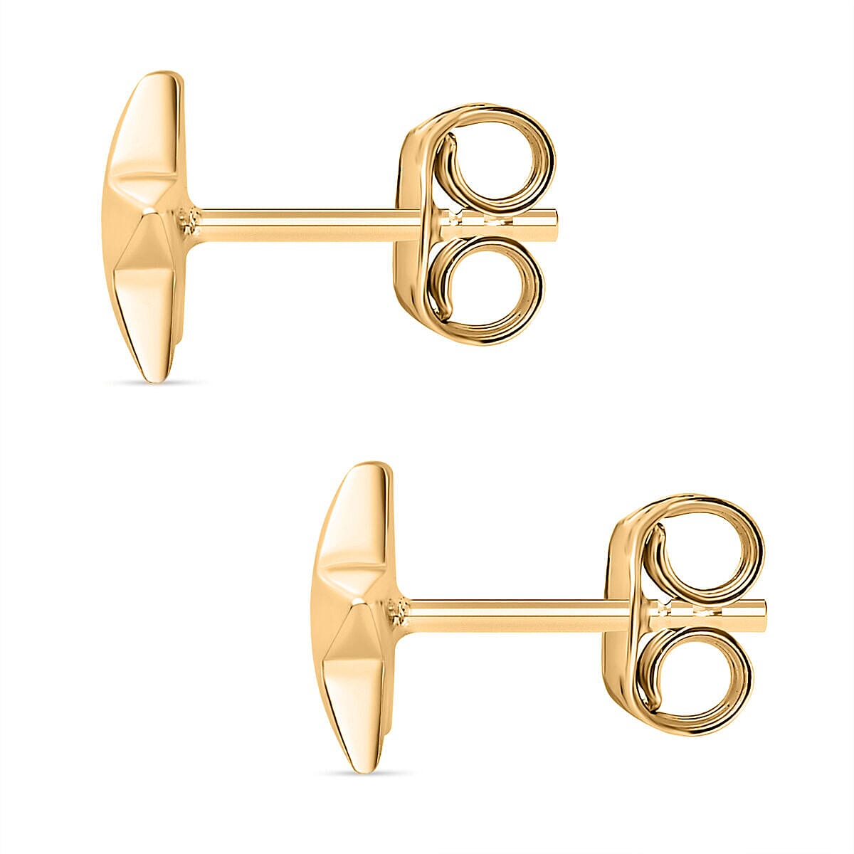 18K Vermeil Yellow Gold Plated Sterling Silver Star Earrings