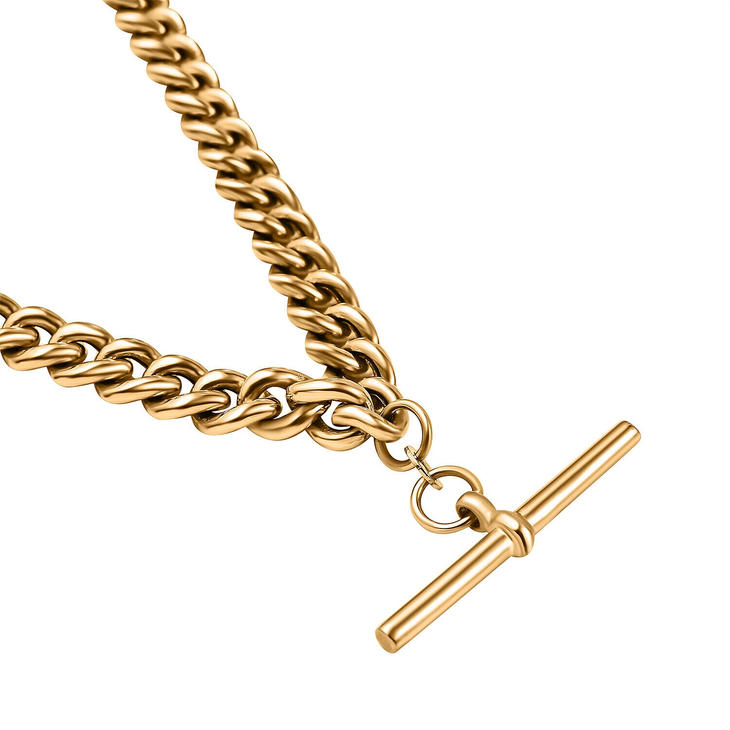 Hatton Garden Close Out - 9K Yellow Gold Albert Necklace (Size - 20), Gold Wt. 26.30 Gms.