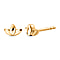 Vermeil Yellow Gold Plated Sterling Silver Push Post Earrings