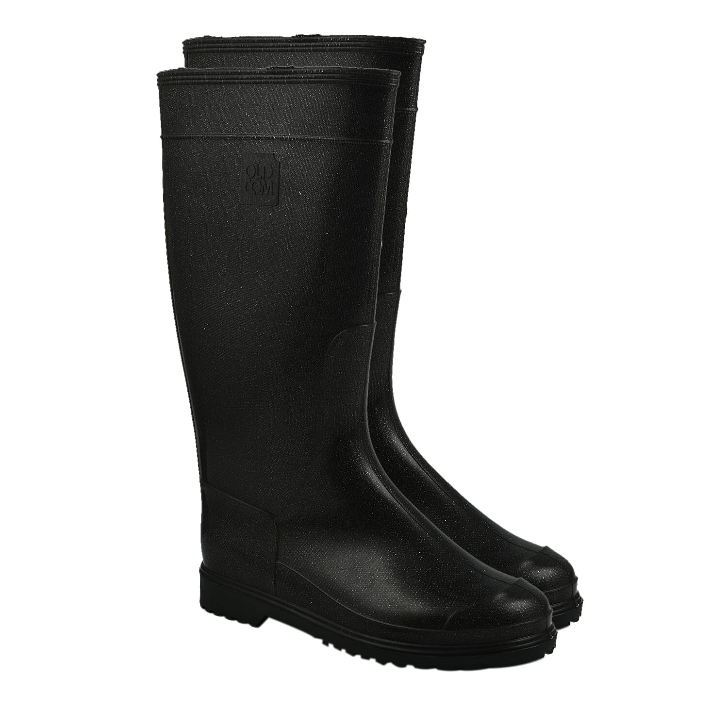 OLDCOM Accent Wellington Boots (Size 3-4) - Black