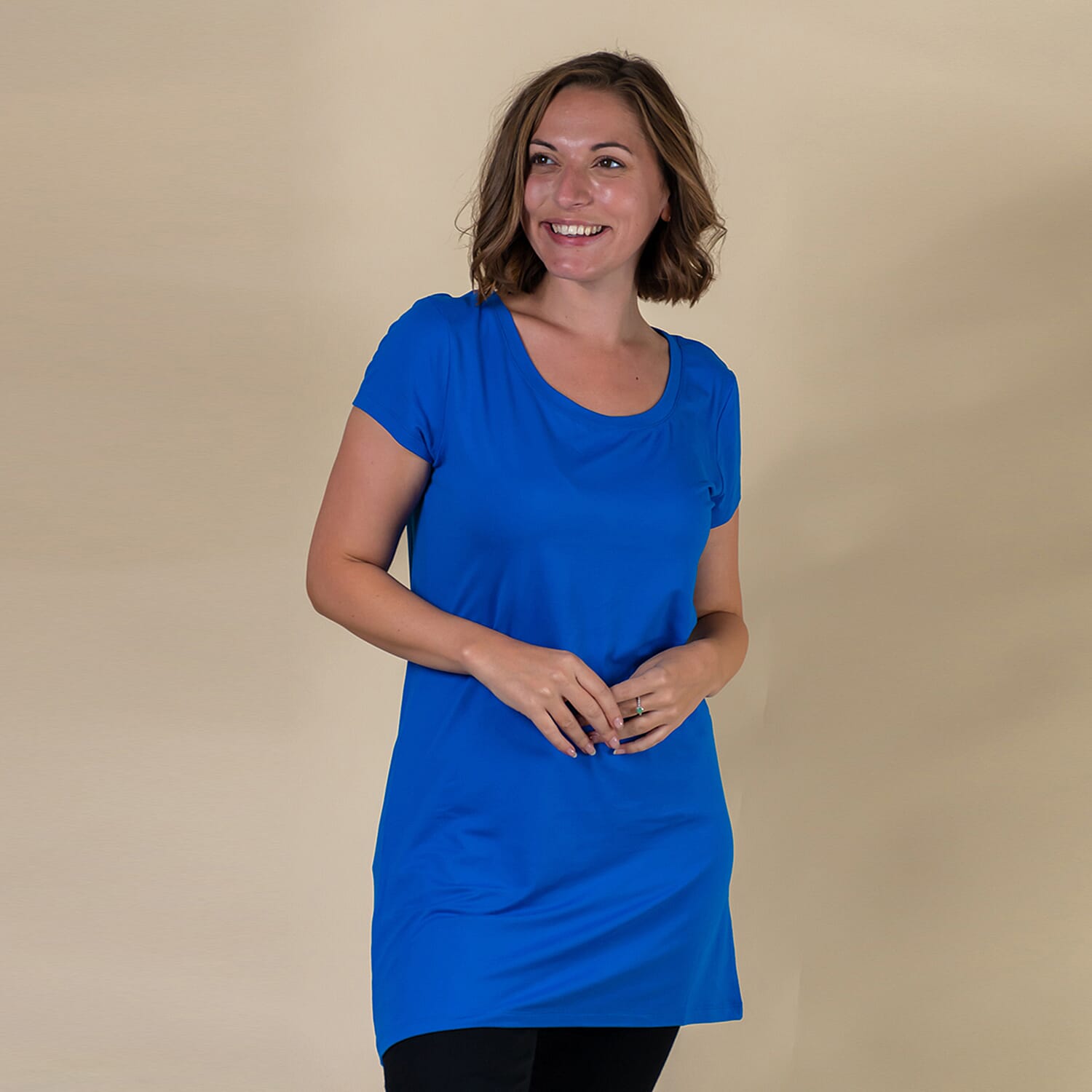 Tamsy Round Neck Tshirt (Size L,16-18) - Blue