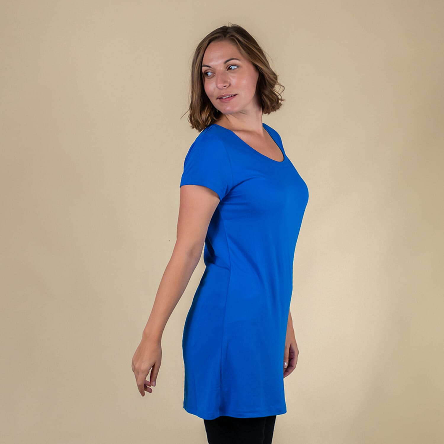 Tamsy Round Neck Tshirt (Size L,16-18) - Blue