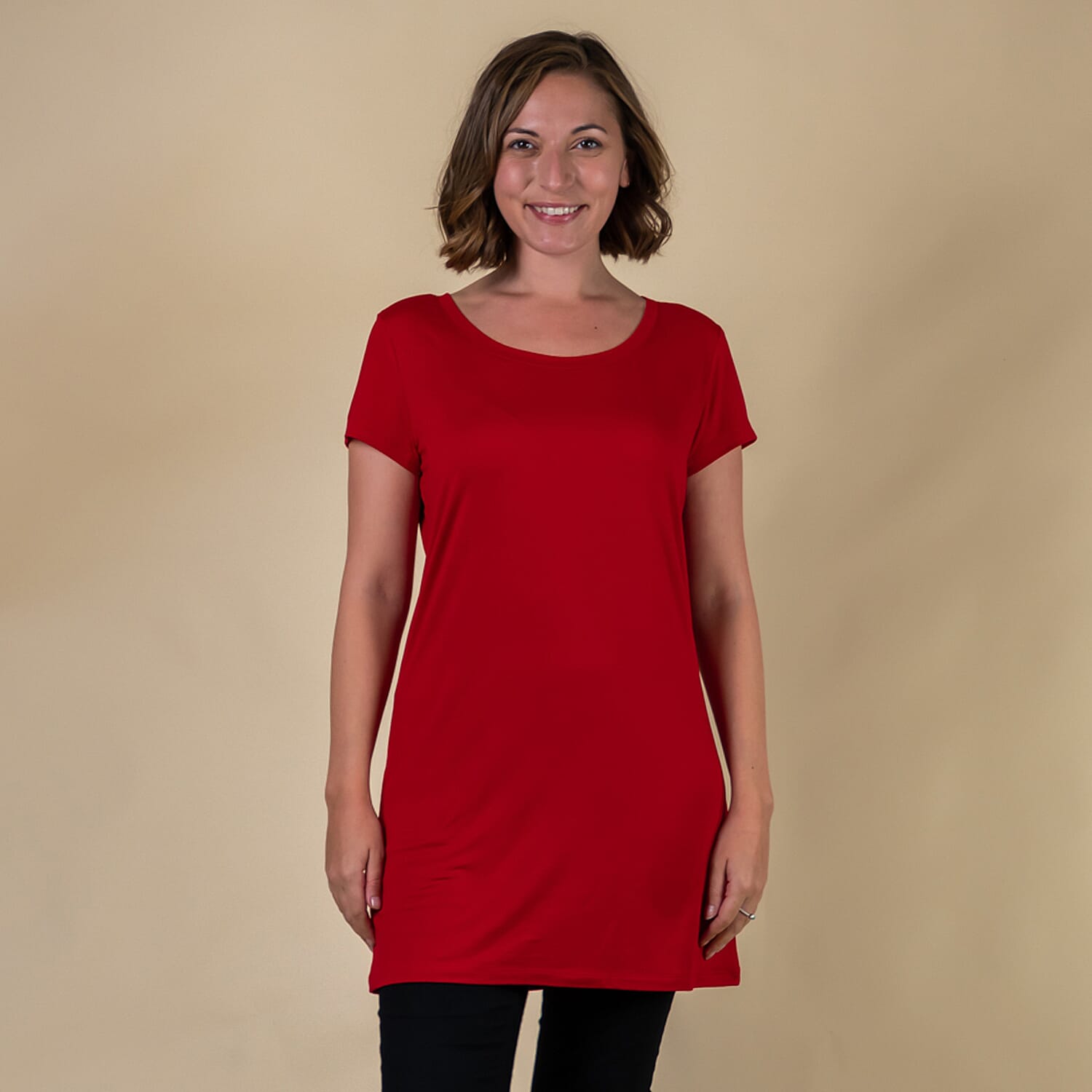 Tamsy Round Neck Sleep Shirt - Blue