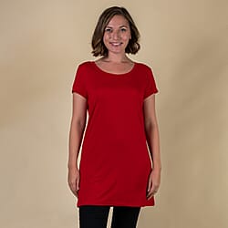 Tamsy Round Neck Sleep Shirt - Blue