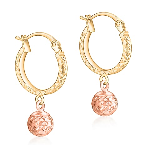 9K Rose Gold  Earring,  Gold Wt. 1.5 Gms