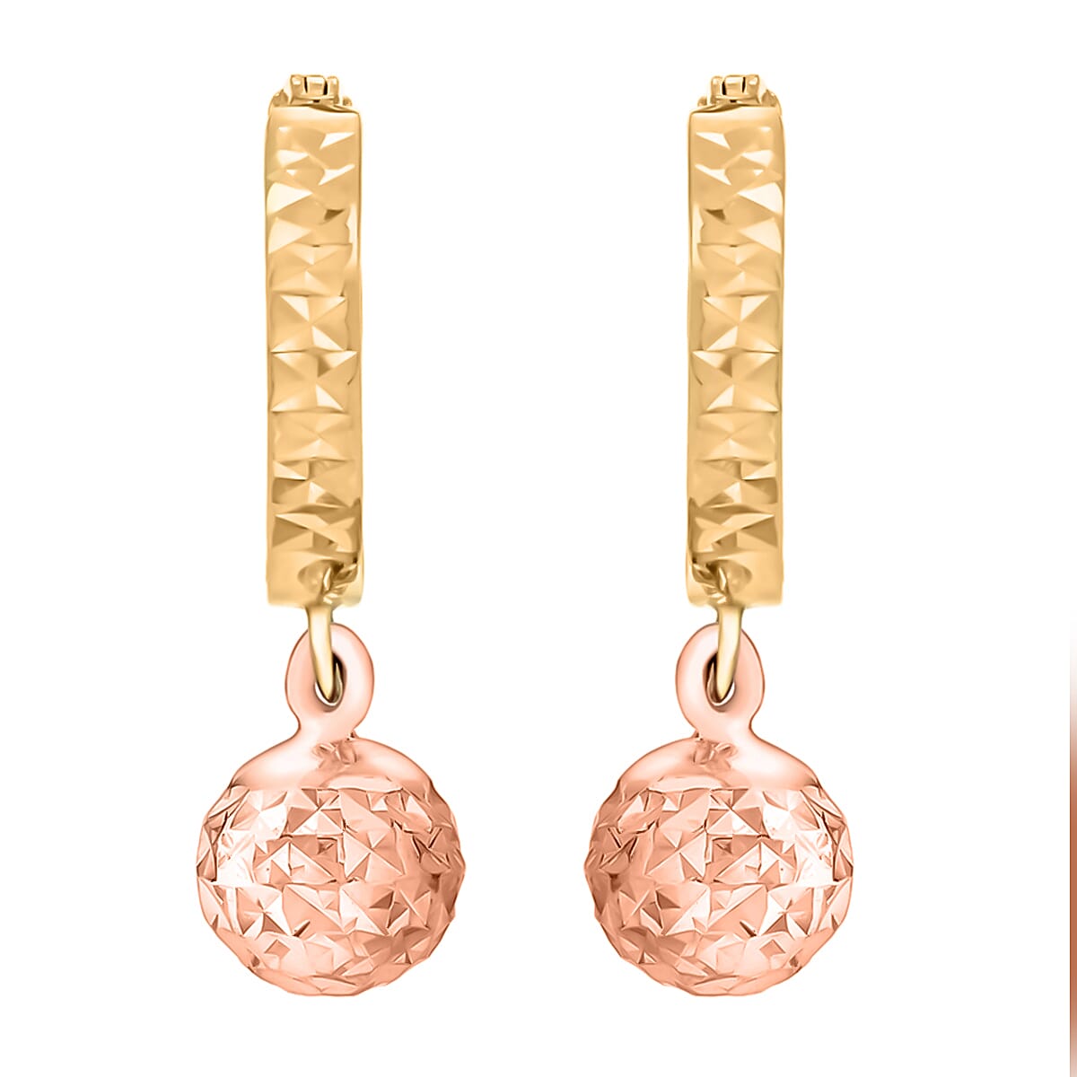 9K Rose Gold  Earring,  Gold Wt. 1.5 Gms