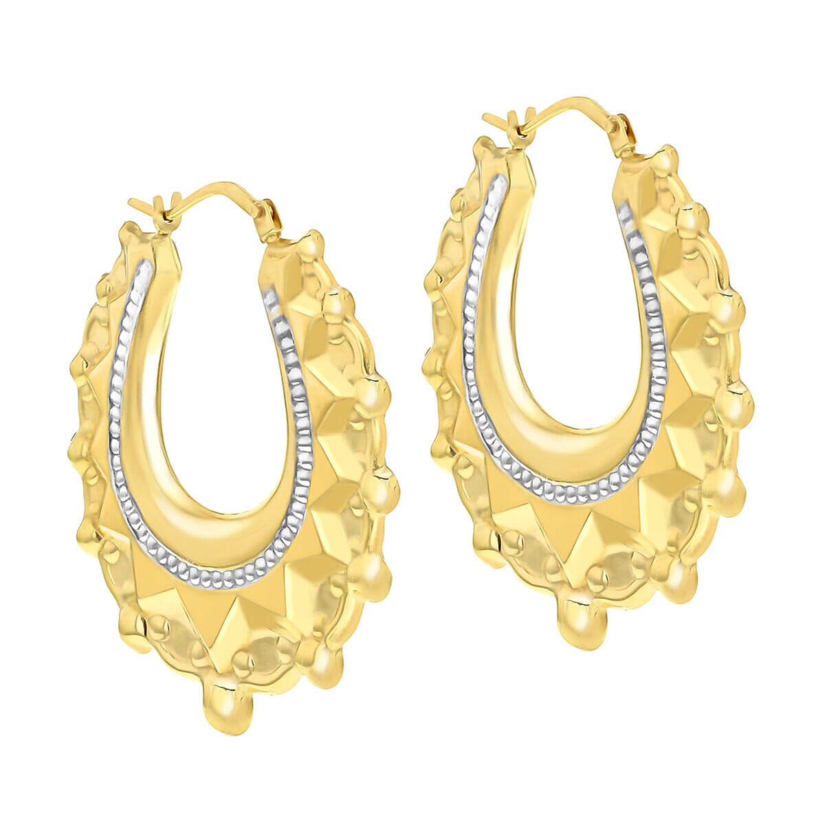 9K Yellow Gold  Earring,  Gold Wt. 2.9 Gms