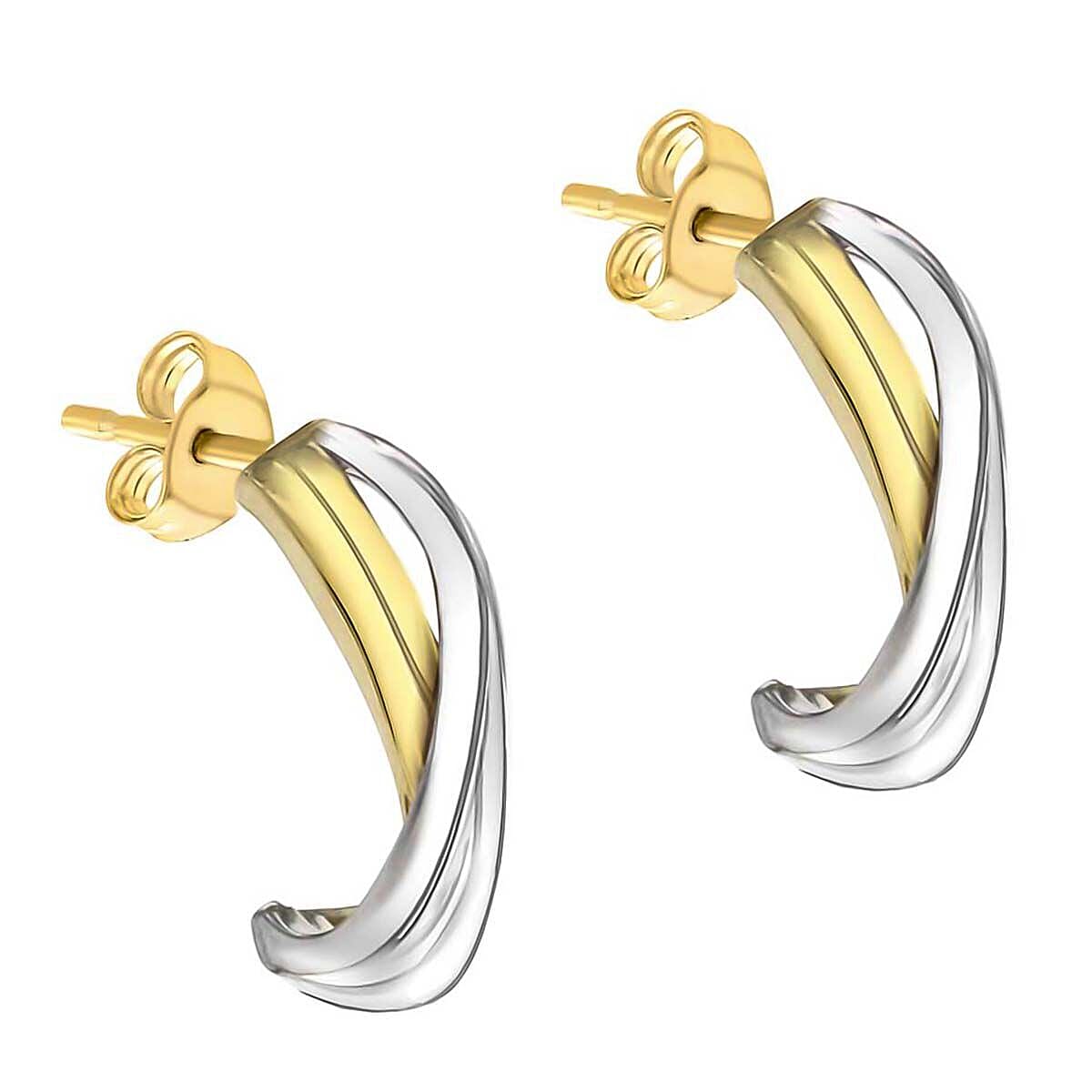 9K White Gold  Earring,  Gold Wt. 2 Gms