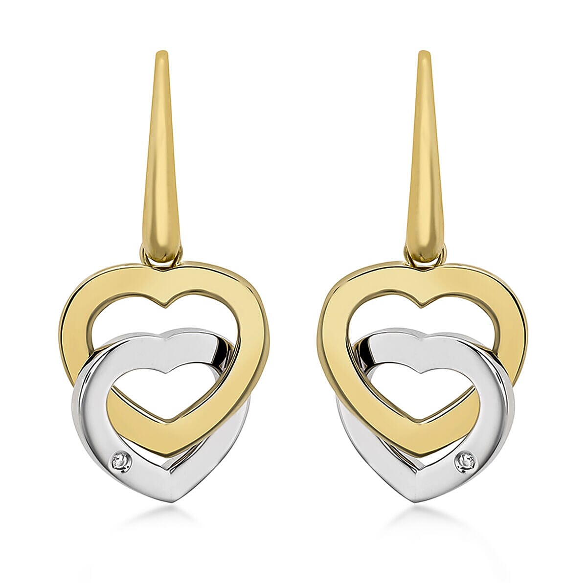 9K White Gold  Earring,  Gold Wt. 6.1 Gms